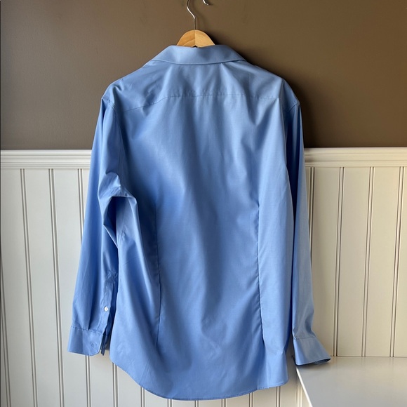 DKNY Light Blue Slim Fit Stretch Dress Shirt - Picture 6 of 7